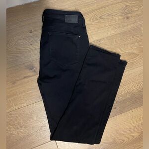 Mavi Jeans Kendra Black High Rise Straight Leg Premium Denim Jeans 32x32